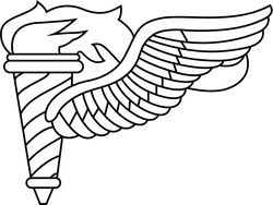 us army pathfinder badge vector file black white vector outline or line art file