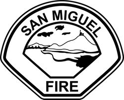 san miguel california police patch vector file black white vector outline or line art file