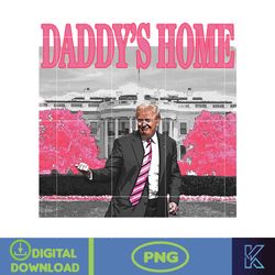 daddy's home donald trump png, pink trump 2024 png, the return american png, real good man good daddy png (5)