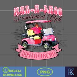 mar - a - lago presidential club donald trump png, pink trump 2024 png, the return american png