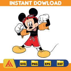 summer mickey, summer minnie, mickey and minnie beach time, layered and editable files, instant download