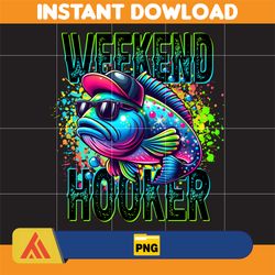 weekend hooker png, colorful fish png, funny sarcastic summer png, father's day png, fishing dad png, reel cool dad (2)
