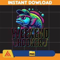 weekend hooker png, colorful fish png, funny sarcastic summer png, father's day png, fishing dad png, reel cool dad (3)