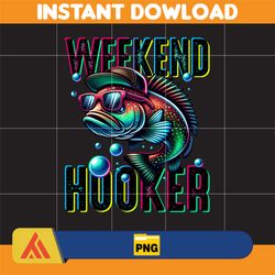 weekend hooker png, colorful fish png, funny sarcastic summer png, father's day png, fishing dad png, reel cool dad (5)