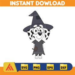 bluey chloe halloween svg, bluey vector, bluey halloween cutfile, bluey clipart, bluey halloween svg, instant download