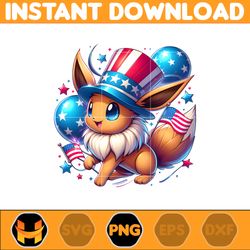 cartoon eevee america png, funny cartoon fourth of july png, cartoon independence day png, 4th of july png