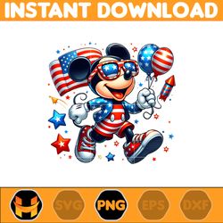 mickey america png, funny cartoon fourth of july png, cartoon independence day png, 4th of july png