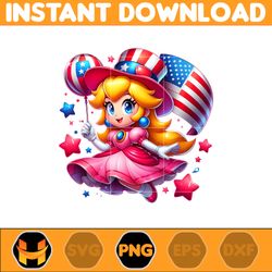 princess peach america png, funny cartoon fourth of july png, cartoon independence day png, 4th of july png