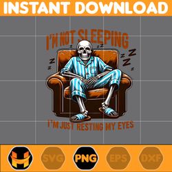 i'm not sleeping, i'm just resting my eyes png, skeleton dad png, beer dad bod png, trendy father's day png