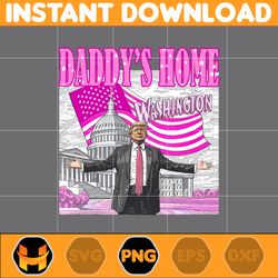 daddy's home washington png, america president daddy's home bundle, real good man pink preppy edgy png, independence day