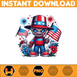 america freddy png, horror movie fourth of july png, cartoon independence day png, 4th of july sublimation, america png