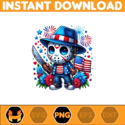 america jason voorhees png, horror movie fourth of july png, cartoon independence day png, 4th of july sublimation