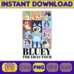 bluey the eras tour png, bluey family png, bluey png, bluey bingo png, bluey mom png, bluey dad png, bluey friends png