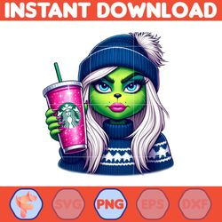 blue boujee christmas green mean girl png clipart, fashion sporty girl christmas clipart (13)