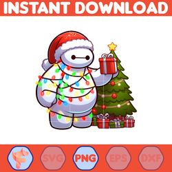 big hero baymax christmas png, baymax falalala christmas png, cute santa baymax png (11)