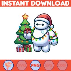 big hero baymax christmas png, baymax falalala christmas png, cute santa baymax png (12)