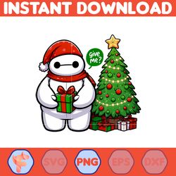 big hero baymax christmas png, baymax falalala christmas png, cute santa baymax png (16)