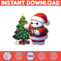 big hero baymax christmas png, baymax falalala christmas png, cute santa baymax png (9)