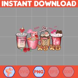 valentine coffee png, valentine coffee png, valentine drinks png, latte drink png, xoxo png, coffee lover, valentine sub