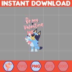 bluey valentines png, bluey family friends, bluey png, bluey characters, digital file for designs, valentines sublimatio