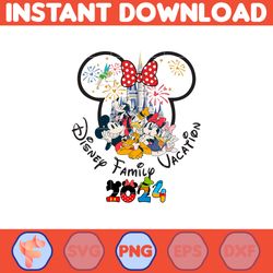 Disney Minnie Family Vacation 2024 Png, Family Trip 2024 Sublimation Design, Vacay Mode, Magical Kingdom Png, Trip 2024