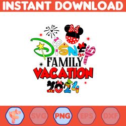 Minnie Family Vacaion 2024 Png, Family Trip 2024 Sublimation Design, Vacay Mode, Magical Kingdom Png, Trip 2024