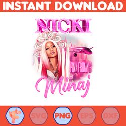 nicki minaj reine du rap gag city png, nicki minaj png, nicki minaj design, nicki minaj fan, instant download