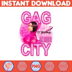 nicki minaj reine du rap gag city png, nicki minaj png, pink friday 2 tour 2024 png, concert gag city fans png