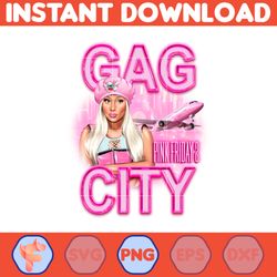 nicki minaj reine du rap gag city png, nicki minaj png, pink friday 2 tour 2024 png, concert gag city fans png.