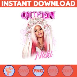 nicki minaj reine du rap png, nicki minaj png, pink friday 2 tour 2024 png, concert gag city fans png, instant download