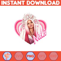 nicki minaj reine du rap png, nicki minaj png, pink friday 2 tour 2024 png, concert gag city fans, instant download.