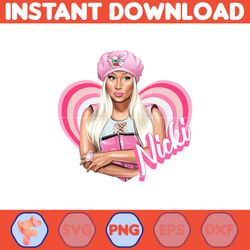 nicki minaj reine du rap png, nicki minaj png, pink friday 2 tour 2024 png, concert gag city fans. instant download