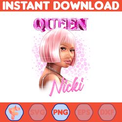 nicki minaj reine du rap png, nicki minaj png, pink friday 2 tour 2024 png, concert gag city fans. instant download.