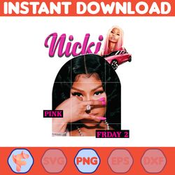 vintage nicki minaj voiture rose png, nicki minaj png, nicki minaj design, nicki minaj fan, instant download