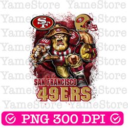 49errs mascot png, nfl png, american football png, football mascot, sublimation