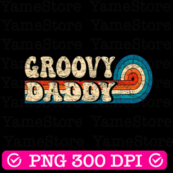 groovy daddy 70s aesthetic nostalgia 1970's png, retro dad best dad png, father's day png