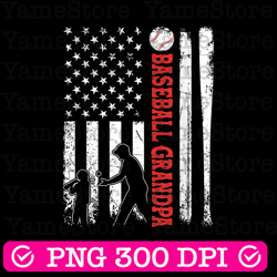distressed usa american flag baseball grandpa father's day best dad daddy father's day