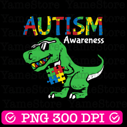 autism awareness dinosaur png