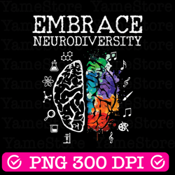 neurodiversity png, embrace adhd autism asd png, autism awareness png