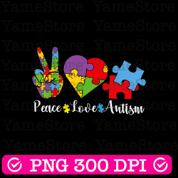 peace love autism png,autism awareness png,autism heart png,autism awareness day png