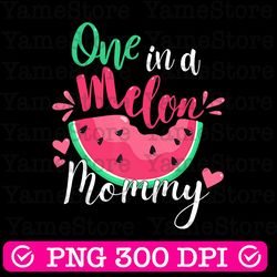 one in a melon mommy png, birthday party matching family group png, watermelon png, summer png