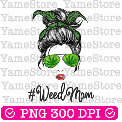 afro messy bun weed mom png sublimation design download, afro woman png, afro messy bun png