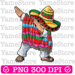 dabbing mexican poncho png, cinco de mayo men png, sombrero funny dab png, funny mexican wearing hat png