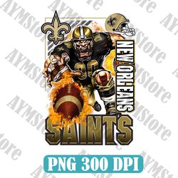 new orleans saints mascot png, nfl png, american football png, football mascot, sublimation