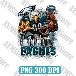 philadelphia mascot png, nfl png, american football png, football mascot, sublimation