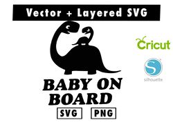 baby on board vinyl sticker svg and png files for cricut machine , anime svg , manga svg , goku svg