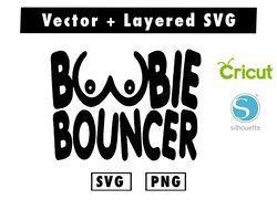 boobie bouncer cvg and pngfiles for cricut machine , anime svg , manga svg , goku svg