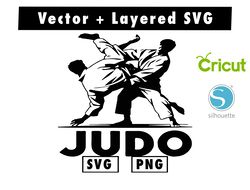judo fighter svg and png files for cricut machine , anime svg , manga svg , goku svg