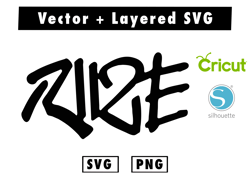 riiz sticker svg and png files for cricut machine , anime svg , manga svg , goku svg