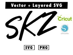 stray kids skz new logo svg and png files for cricut machine , anime svg , manga svg , goku svg